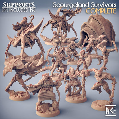 3D Printed Artisan Guild Scourgeland Survivor Weapons Rack Scourgeland Survivors 28mm 32mm