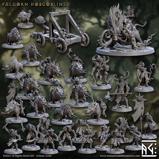3D Printed Artisan Guild Hobgoblin Catapult Faldorn Hobgoblin Set 28mm 32mm