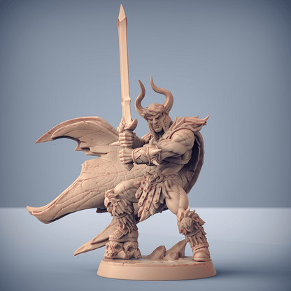 3D Printed Artisan Guild Krommir Stronghammer Dragonpeak Barbarians 28mm 32mm