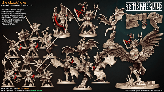 3D Printed Artisan Guild Lenora Drakenmiryan The Bloodhunt 28mm 32mm