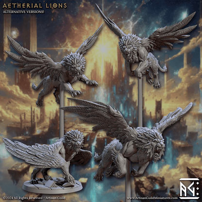 3D Printed Artisan Guild Malakim Lionriders Wrath of the Malakim Set 28mm 32mm
