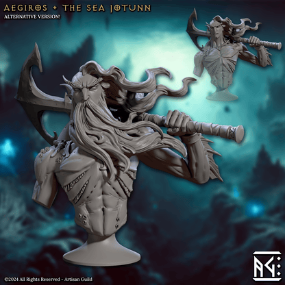 3D Printed Artisan Guild Mirmidons of the Death-Tide Busts Set 28mm 32mm