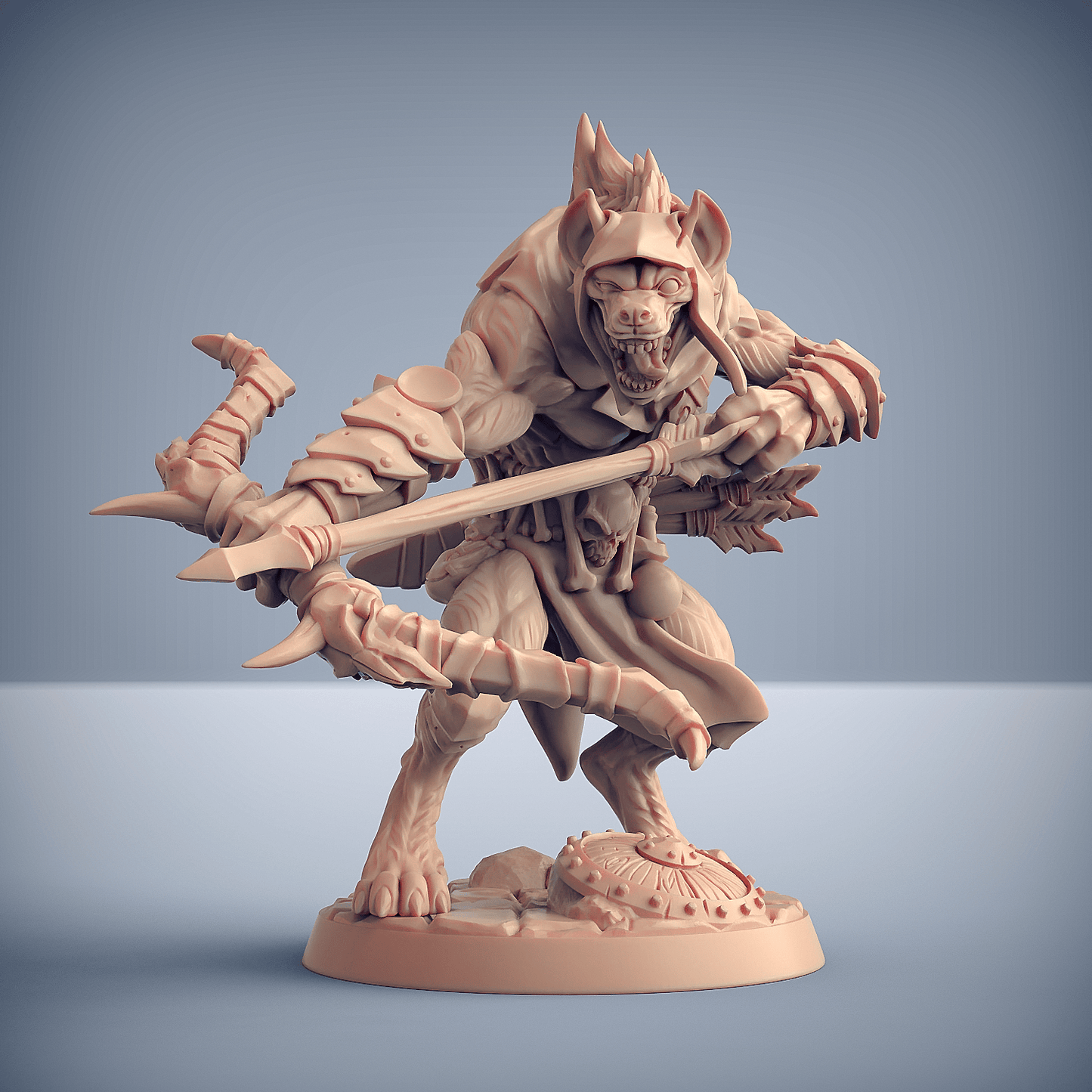3D Printed Artisan Guild Modular Bonegnasher Gnolls Bonegnasher Gnolls 28mm 32mm