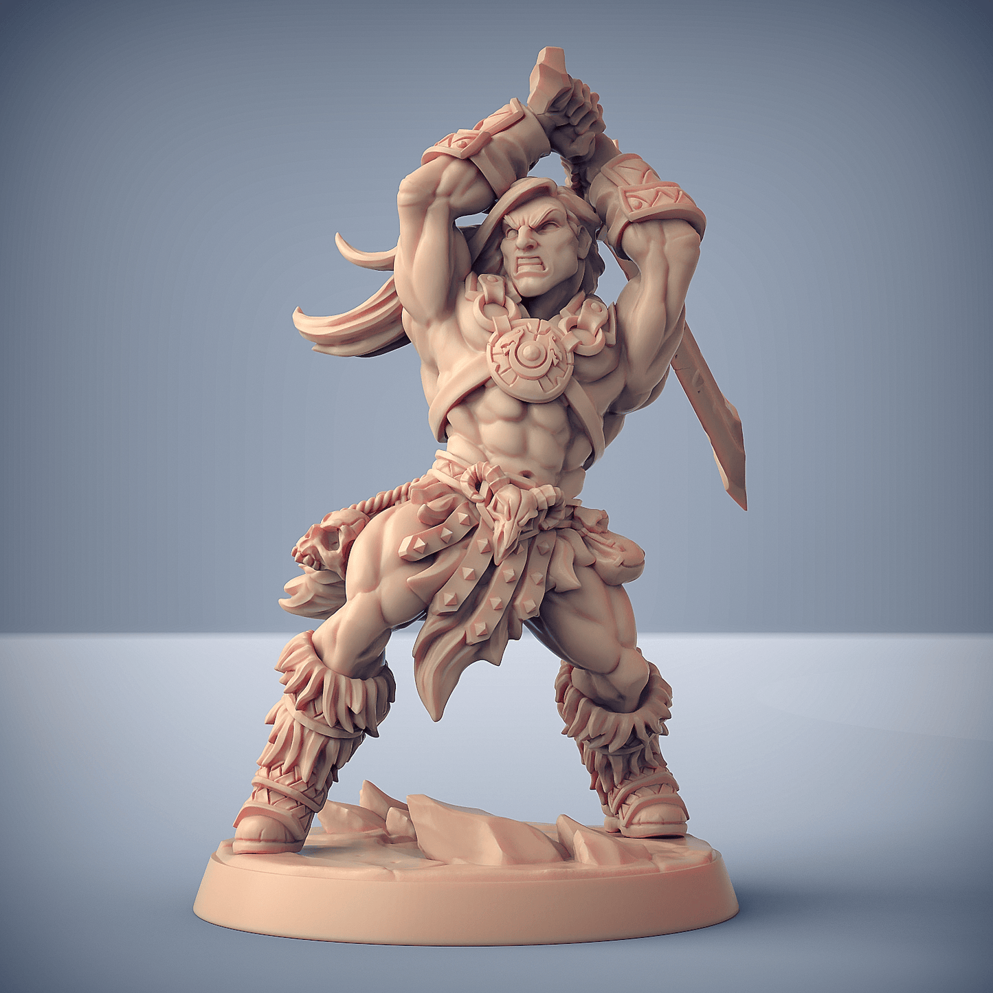 3D Printed Artisan Guild Modular Dragonpeak Barbarians Dragonpeak Barbarians 28mm 32mm
