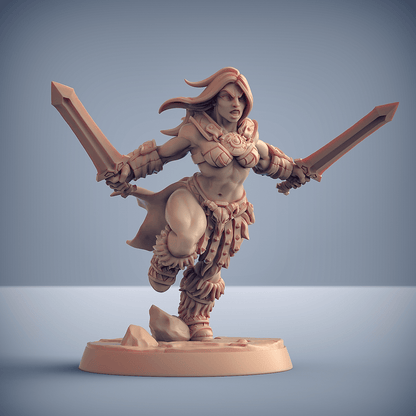 3D Printed Artisan Guild Modular Dragonpeak Barbarians Dragonpeak Barbarians 28mm 32mm