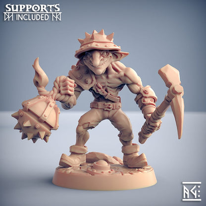 3D Printed Artisan Guild Modular Sparksoot Goblin Sparksoot Goblin Set 28mm 32mm