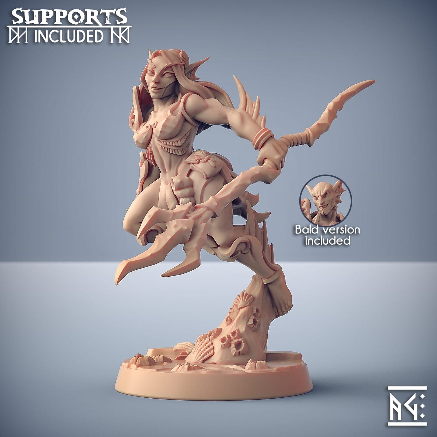 3D Printed Artisan Guild Modular Triton Raiders Sunken Kingdom 28mm 32mm