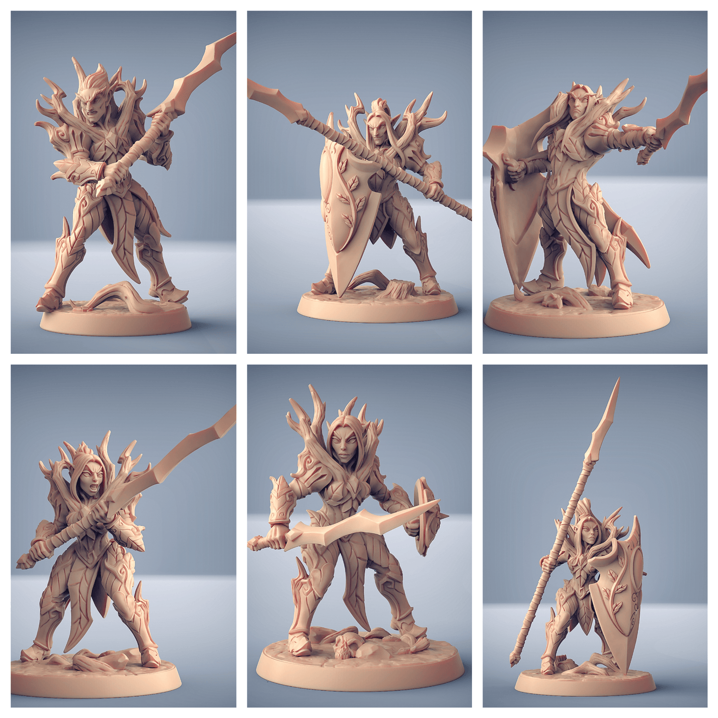 3D Printed Artisan Guild Modulars Sylvan Knights Sylvan Knights 28mm 32mm