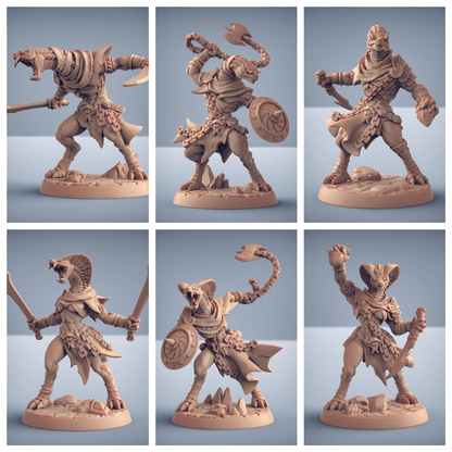 3D Printed Artisan Guild Nagarot Thralls Maneaters Nagarots 28mm 32mm