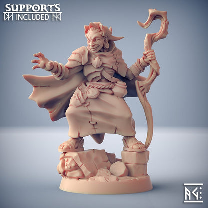 3D Printed Artisan Guild Nanaari the Wise Woman Scourgeland Survivors 28mm 32mm