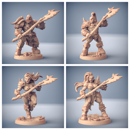 3D Printed Artisan Guild Orc Barbarian Hand+Weapons Orc Barbarians Set  28mm 32mm