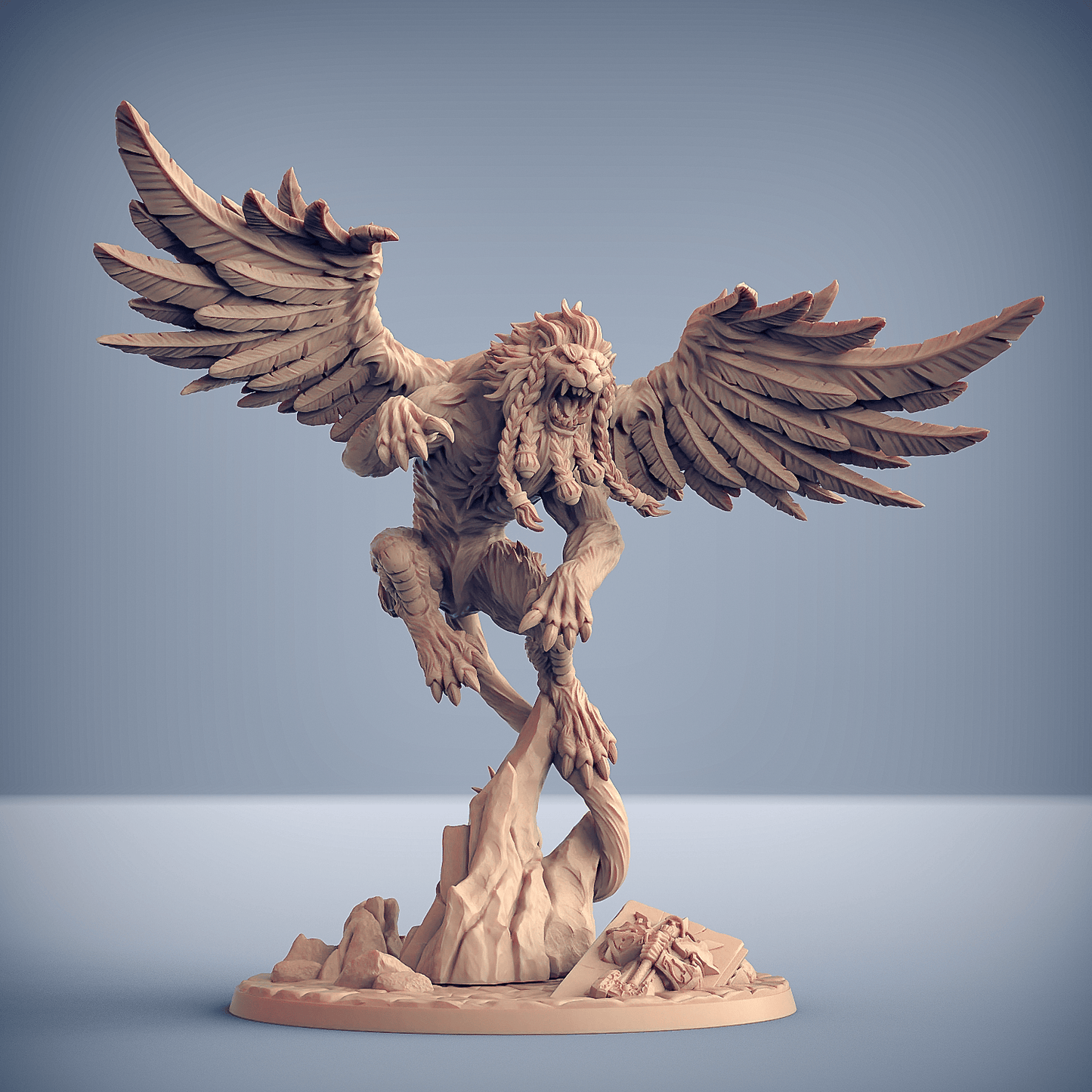 3D Printed Artisan Guild Proudmane Winged Lion The Requien Brotherhood 28mm 32mm