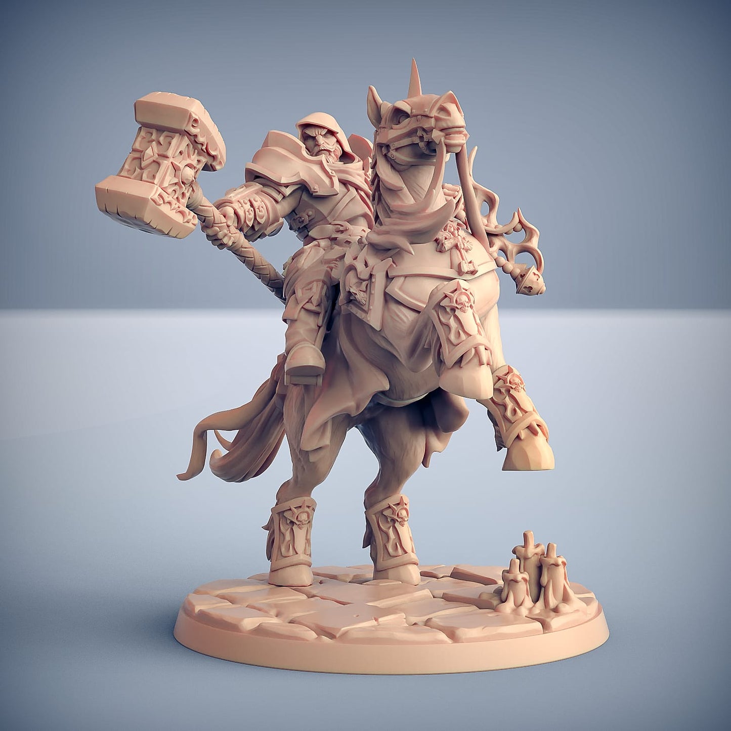 3D Printed Artisan Guild Requiem Heavy Cavalry The Requien Brotherhood 28mm 32mm