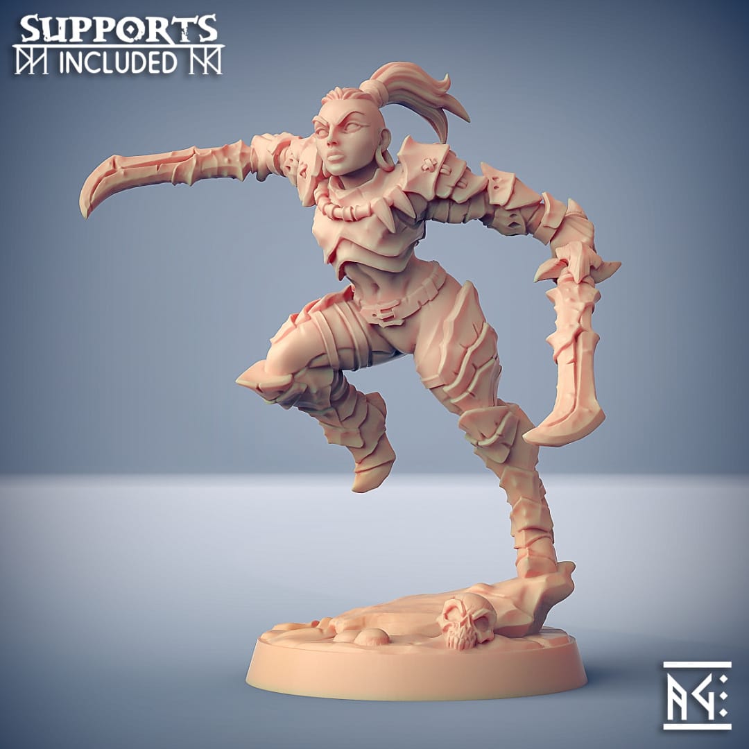 3D Printed Artisan Guild Scourgeland Survivor Set Scourgeland Survivors 28mm 32mm