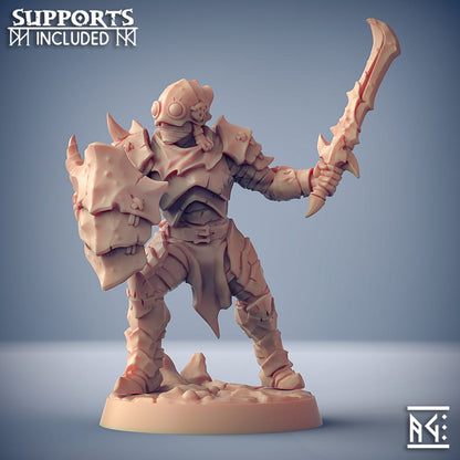 3D Printed Artisan Guild Scourgeland Survivor Set Scourgeland Survivors 28mm 32mm