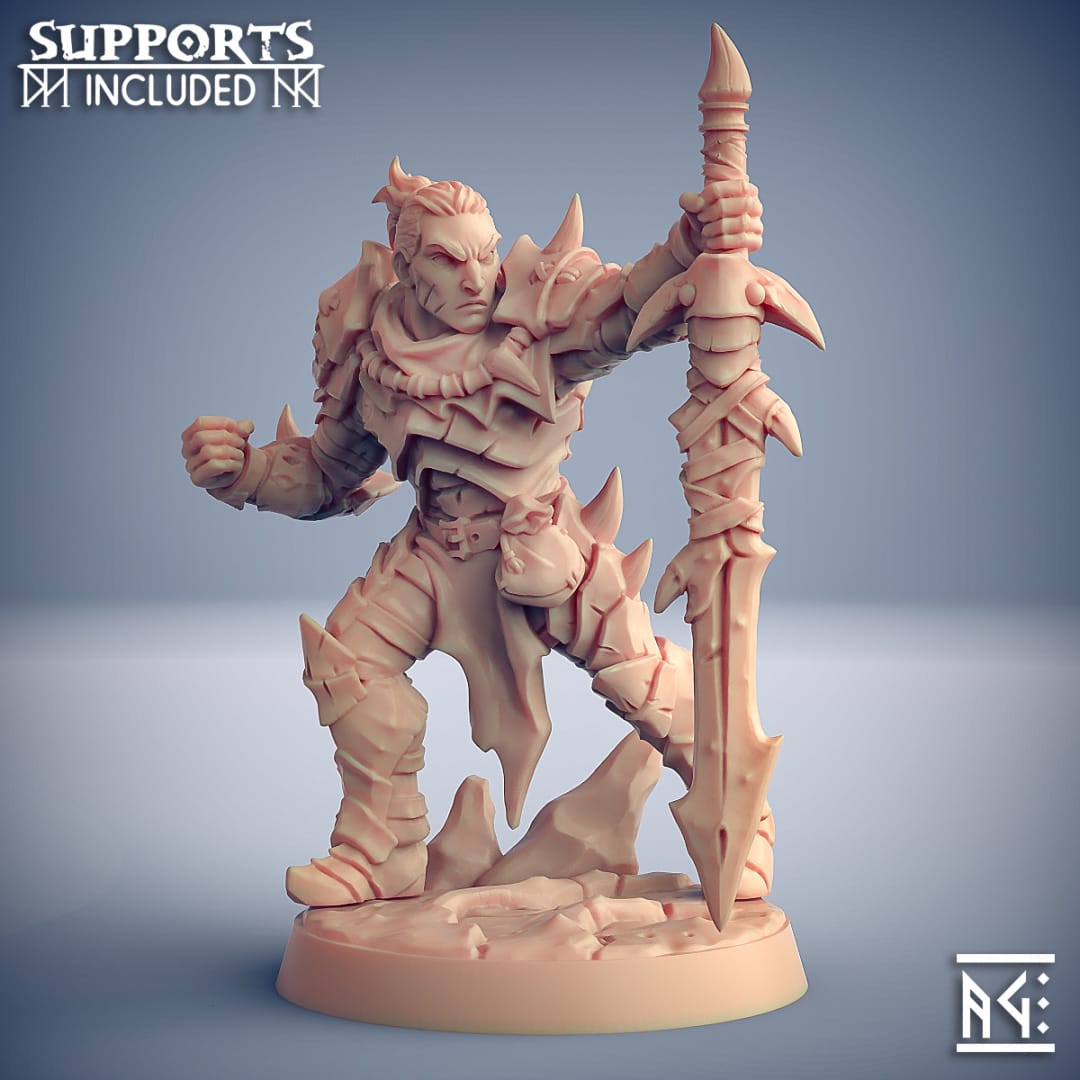 3D Printed Artisan Guild Scourgeland Survivor Set Scourgeland Survivors 28mm 32mm