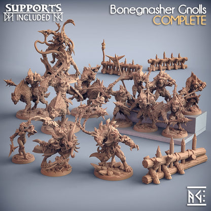 3D Printed Artisan Guild Shargat Skulldancer Bonegnasher Gnolls 28mm 32mm