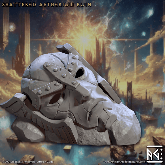 3D Printed Artisan Guild Shattered Aetherium Ruin Wrath of the Malakim Set 28mm 32mm