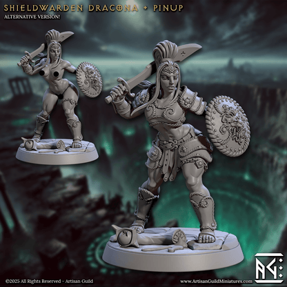 3D Printed Artisan Guild Shieldwarden Dracona Descent into the Hive of the All Seeing 28mm 32mm