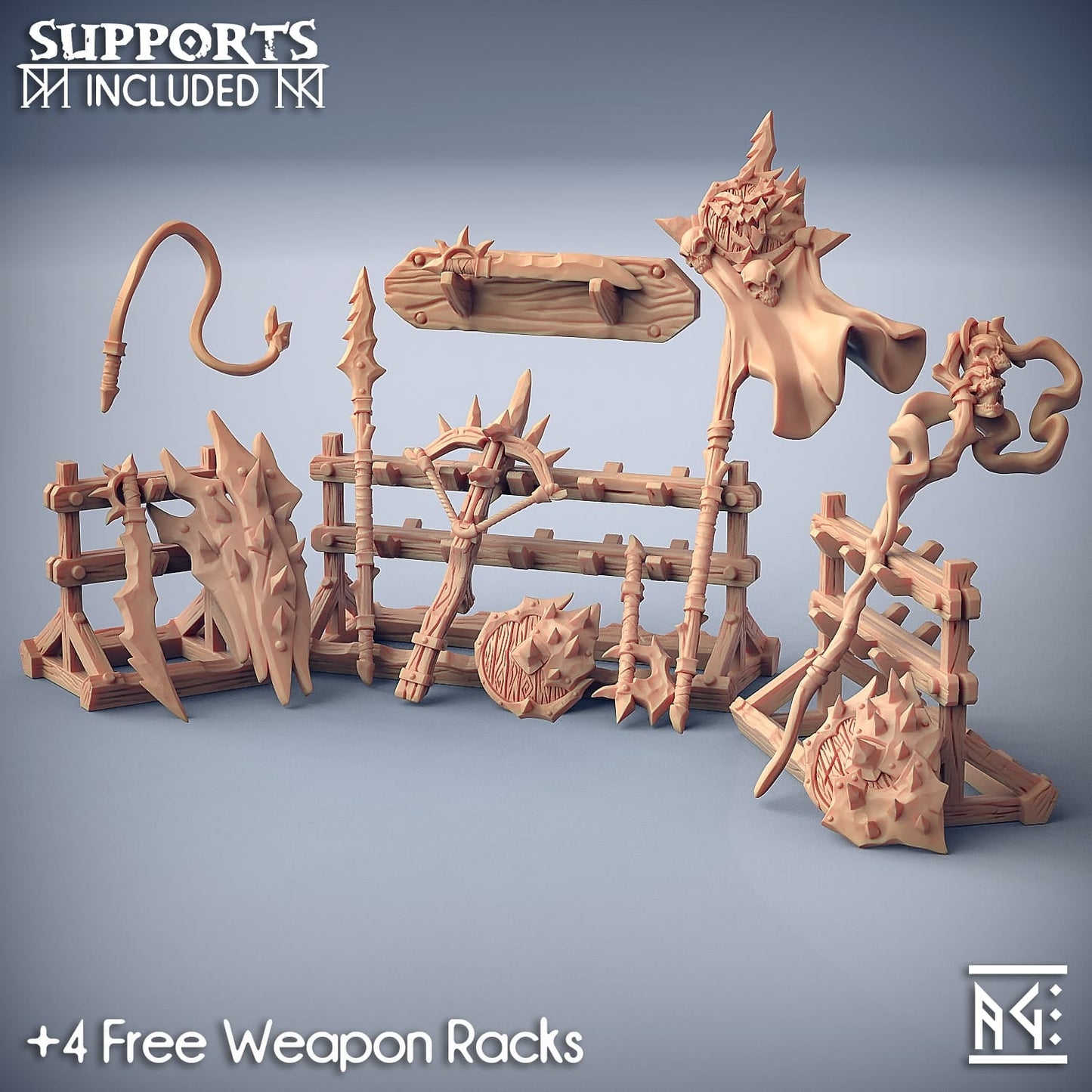 3D Printed Artisan Guild Standalone Blackrazor Weapons Blackrazor Hobgoblins 28mm 32mm