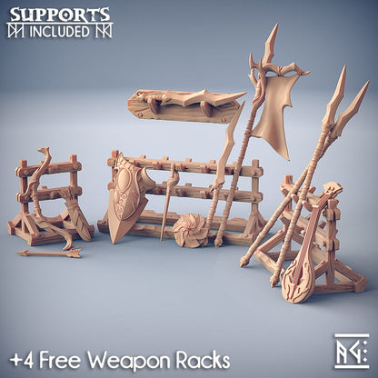 3D Printed Artisan Guild Standalone Sylvan Knights Unsupported Sylvan Knights 28mm 32mm
