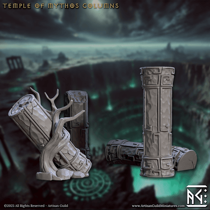 3D Printed Artisan Guild Temple of Mythos Columns Descent into the Hive of the All Seeing 28mm 32mm