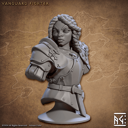 3D Printed Artisan Guild Vanguard Fighters Busts 28mm 32mm
