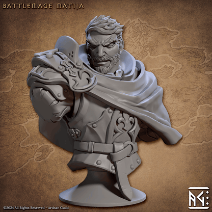 3D Printed Artisan Guild Vanguard Fighters Busts 28mm 32mm