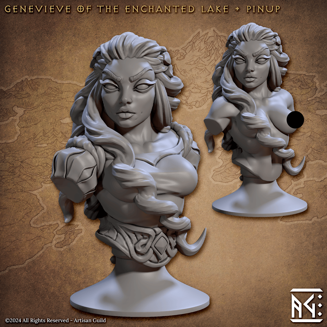3D Printed Artisan Guild Vanguard Fighters Busts 28mm 32mm