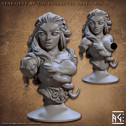 3D Printed Artisan Guild Vanguard Fighters Busts 28mm 32mm