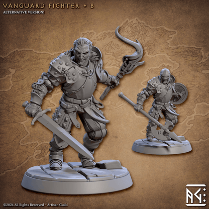 3D Printed Artisan Guild Vanguard Fighters Vanguard Fighters Set 28mm 32mm