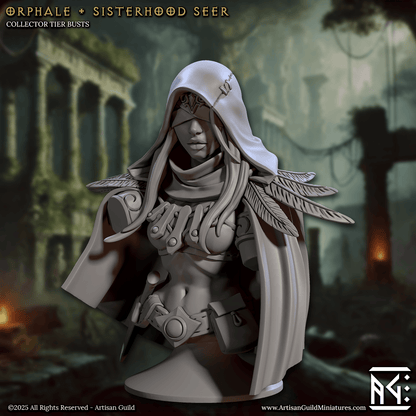 3D Printed Artisan Guild Veiled Sisterhood Bust Set 28mm 32mm