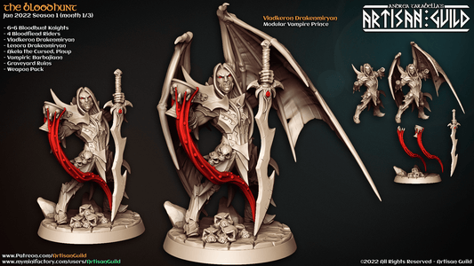 3D Printed Artisan Guild Vladkeron Drakenmiryan The Bloodhunt 28mm 32mm
