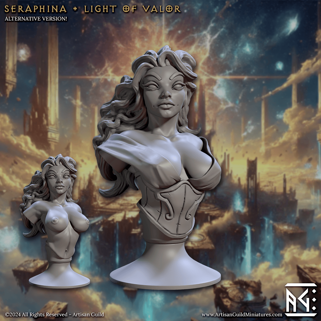 3D Printed Artisan Guild Wrath of the Malakim Bust Set 28mm 32mm