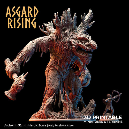 3D Printed Asgard Jontar the Mad 28 32 mm Wargaming DnD