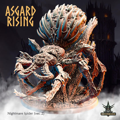 3D Printed Asgard Nightmare Spider Version 2 28 32 mm Wargaming DnD