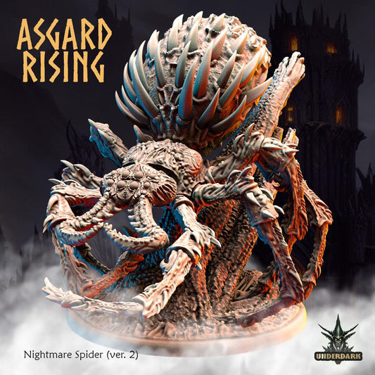3D Printed Asgard Nightmare Spider Version 2 28 32 mm Wargaming DnD