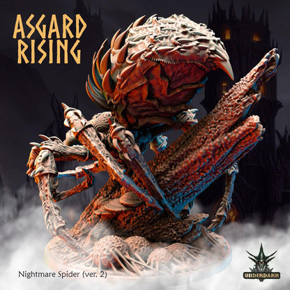 3D Printed Asgard Nightmare Spider Version 2 28 32 mm Wargaming DnD