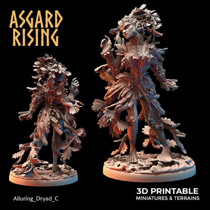 3D Printed Asgard Rising Alluring Dryads 28 32 mm Wargaming DnD