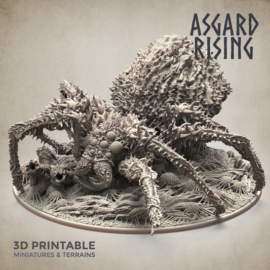 3D Printed Asgard Rising Ancient Spider Queen Gargantuan Model 32mm D&D