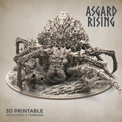 3D Printed Asgard Rising Ancient Spider Queen Gargantuan Model 32mm D&D