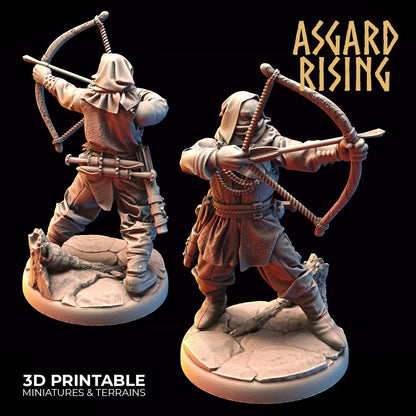 3D Printed Asgard Rising Bandit Deserters Bow Modular Warband 28mm - 32mm