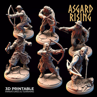3D Printed Asgard Rising Bandit Deserters Bow Modular Warband 28mm - 32mm