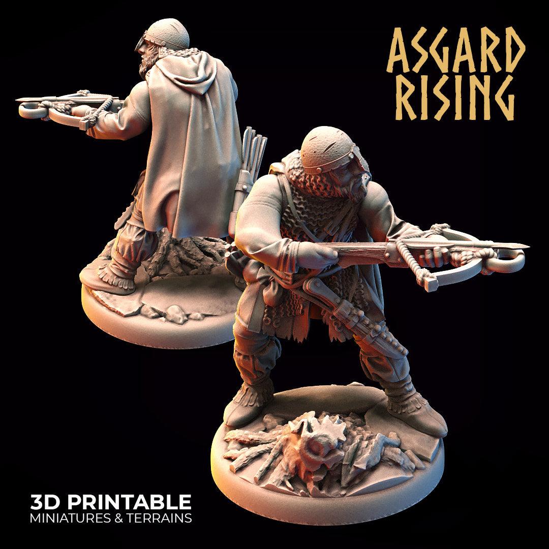 3D Printed Asgard Rising Bandit Deserters Crossbow Modular Warband 28mm - 32mm
