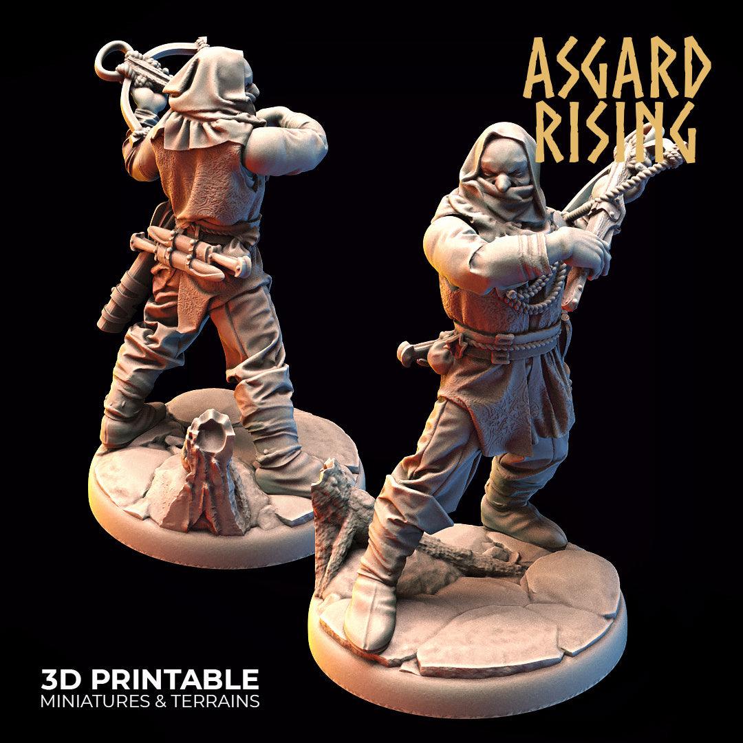 3D Printed Asgard Rising Bandit Deserters Crossbow Modular Warband 28mm - 32mm