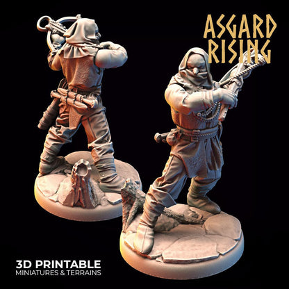 3D Printed Asgard Rising Bandit Deserters Crossbow Modular Warband 28mm - 32mm