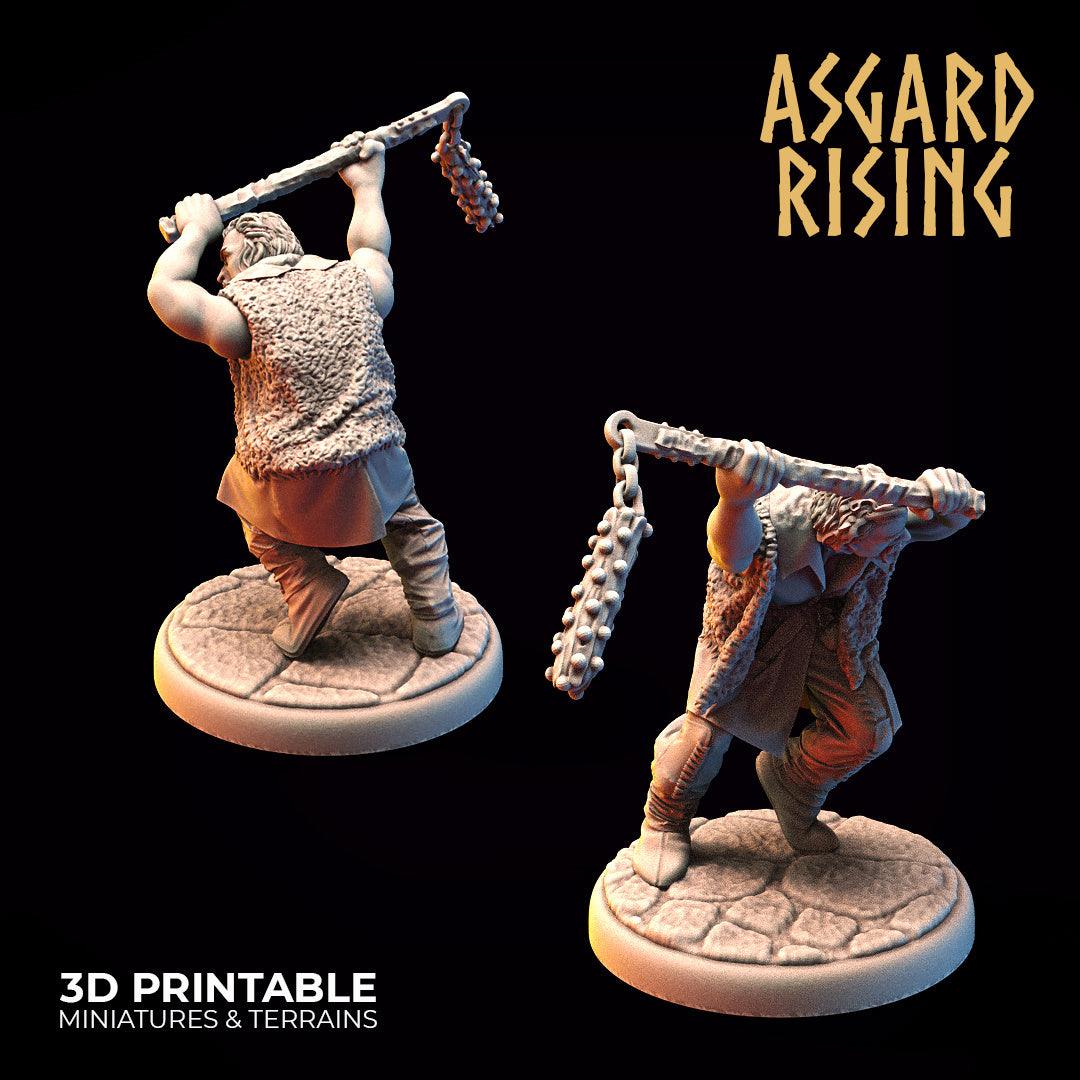 3D Printed Asgard Rising Bandit Outcast Modular Warband 28mm - 32mm Ragnarok D&D