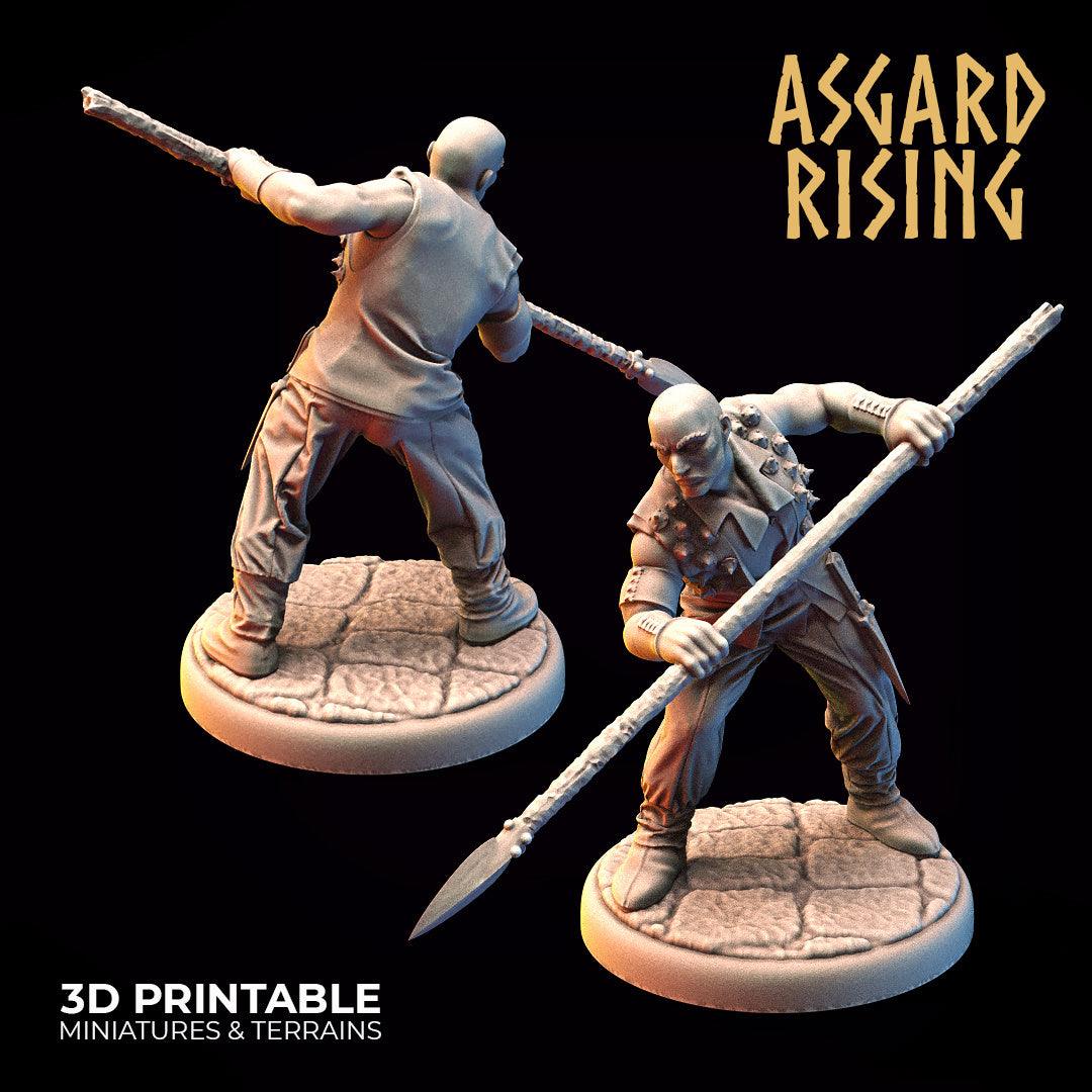 3D Printed Asgard Rising Bandit Outcast Modular Warband 28mm - 32mm Ragnarok D&D