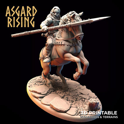 3D Printed Asgard Rising Bandit Riders Deserters Modular Warband 28mm - 32mm