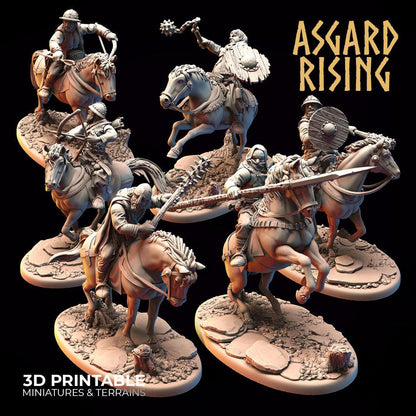 3D Printed Asgard Rising Bandit Riders Deserters Modular Warband 28mm - 32mm